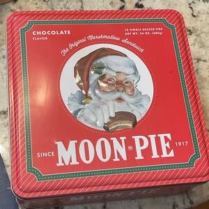 Moon Pie Red Tin Box